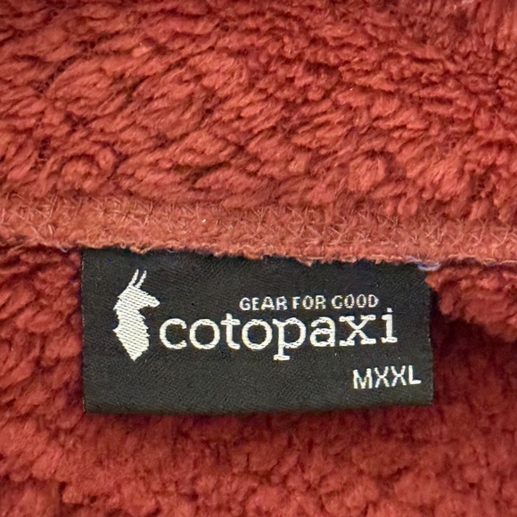 Cotopaxi Capitan Highloft Fleece Pullover XXL Brick Blue Snaps Kangaroo Pocket - Picture 7 of 9